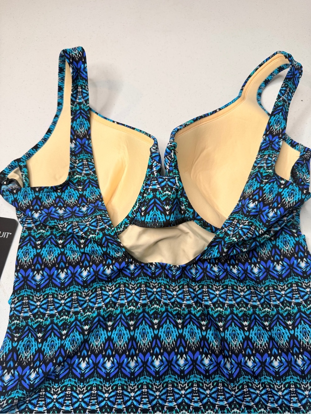 NWT Miraclesuit Mosaica Criss Cross Escape Swimsuit Size 16 - Picture 7 of 13